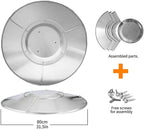Xintong -Directional Heat Reflector Outdoor Gas Heat Shield Accessories Aluminum Deck Home Garden Heer Heat Insulation Directional Reflection Heat Cover