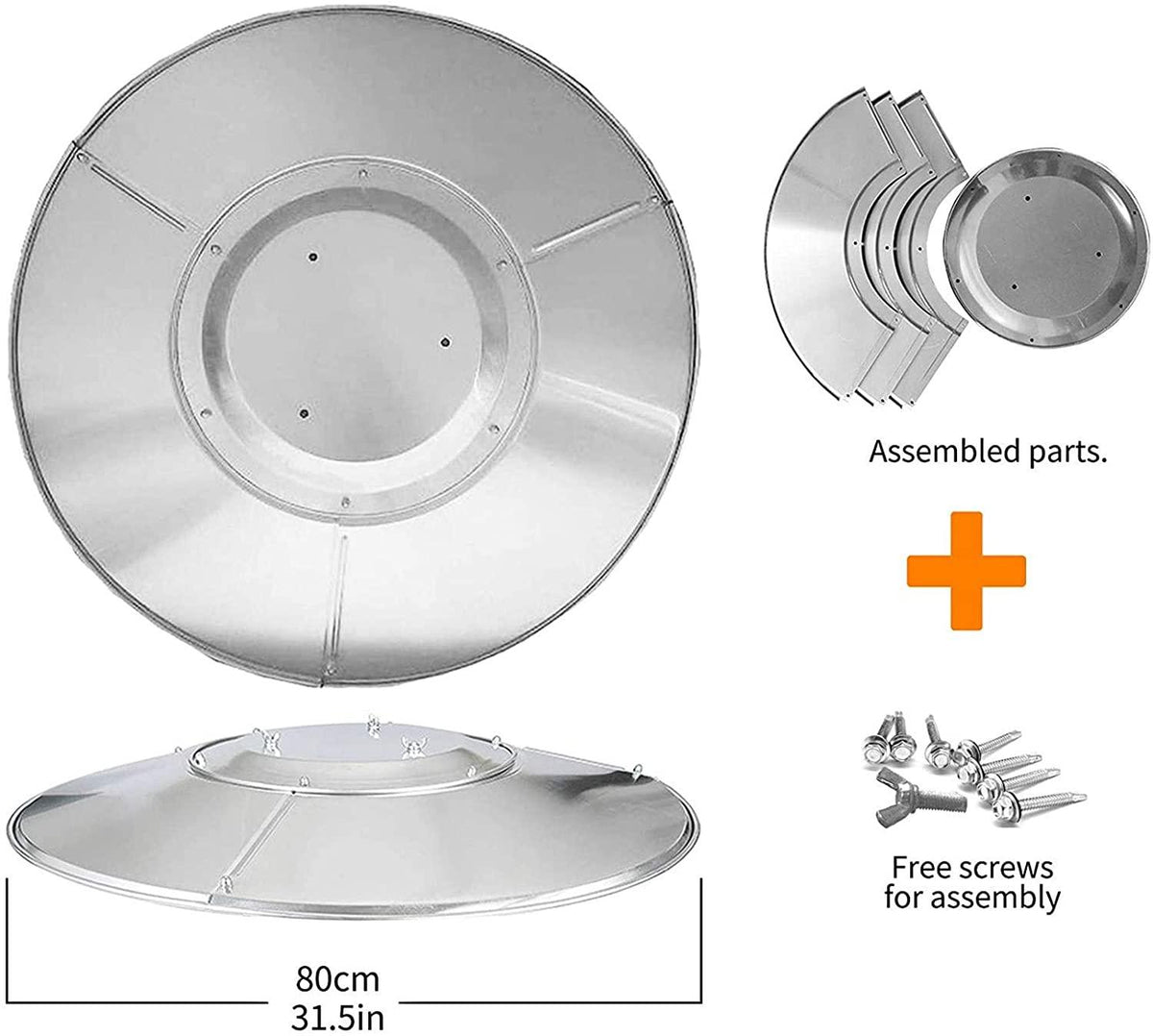 -Directional Heat Reflector Outdoor Gas Heat Shield Accessories Aluminum Deck Home Garden Heer Heat Insulation Directional Reflection Heat Cover