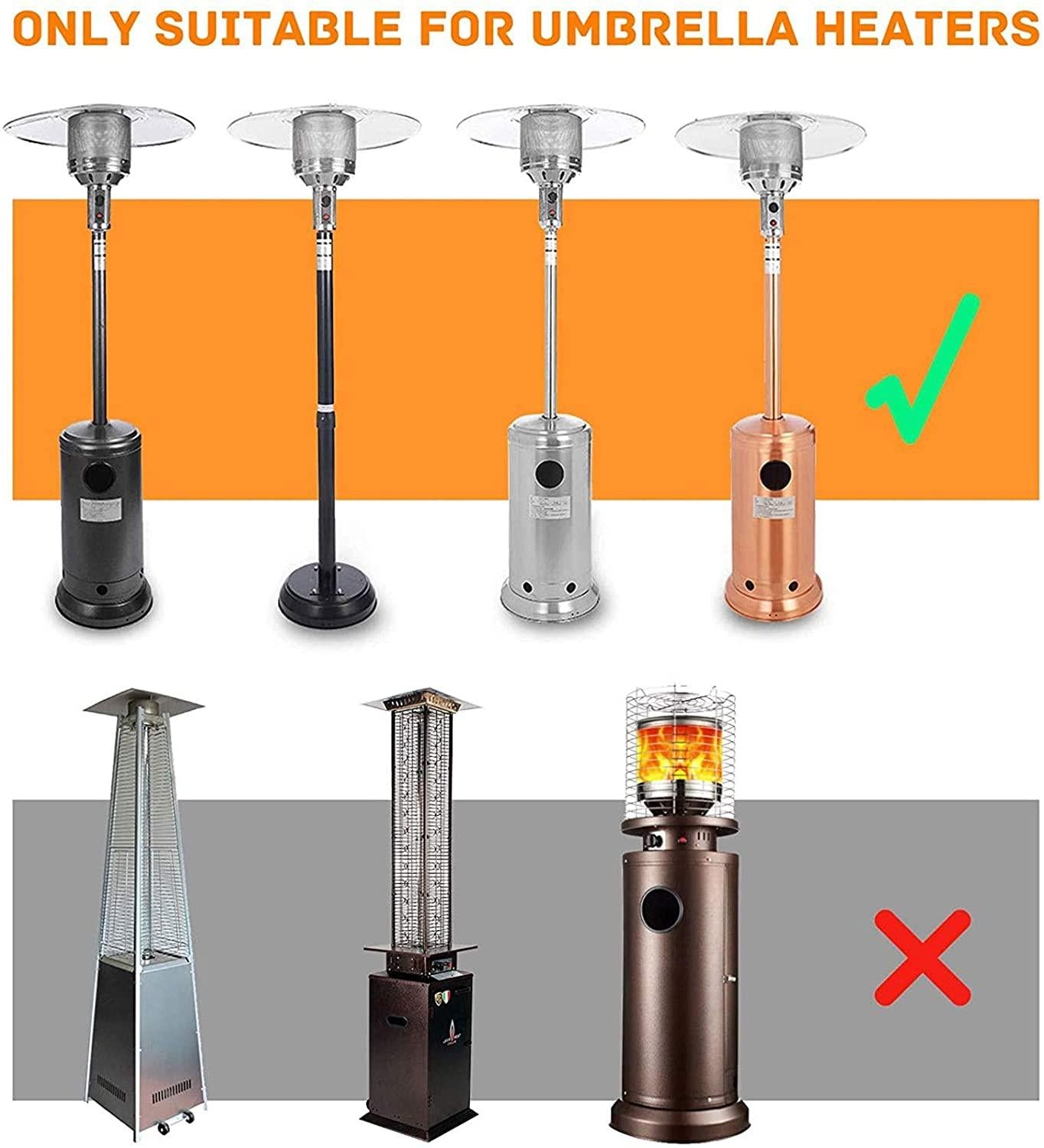 Xintong -Directional Heat Reflector Outdoor Gas Heat Shield Accessories Aluminum Deck Home Garden Heer Heat Insulation Directional Reflection Heat Cover