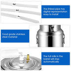 milking machine kit for sheep portable electric milker milking machine, automatic portable livestock milking equipment, adjustable vacuum pump food silicone grade hose 14l