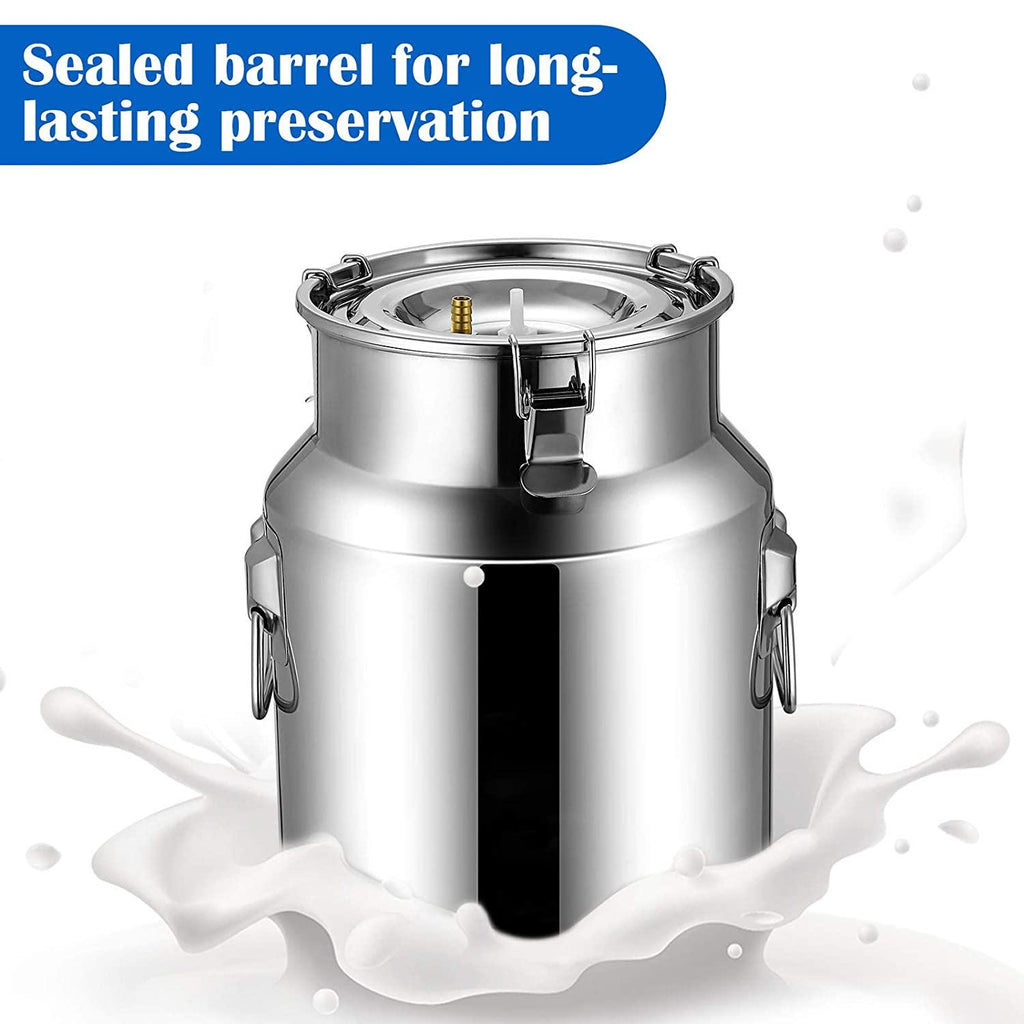 milking machine kit for sheep portable electric milker milking machine, automatic portable livestock milking equipment, adjustable vacuum pump food silicone grade hose 14l