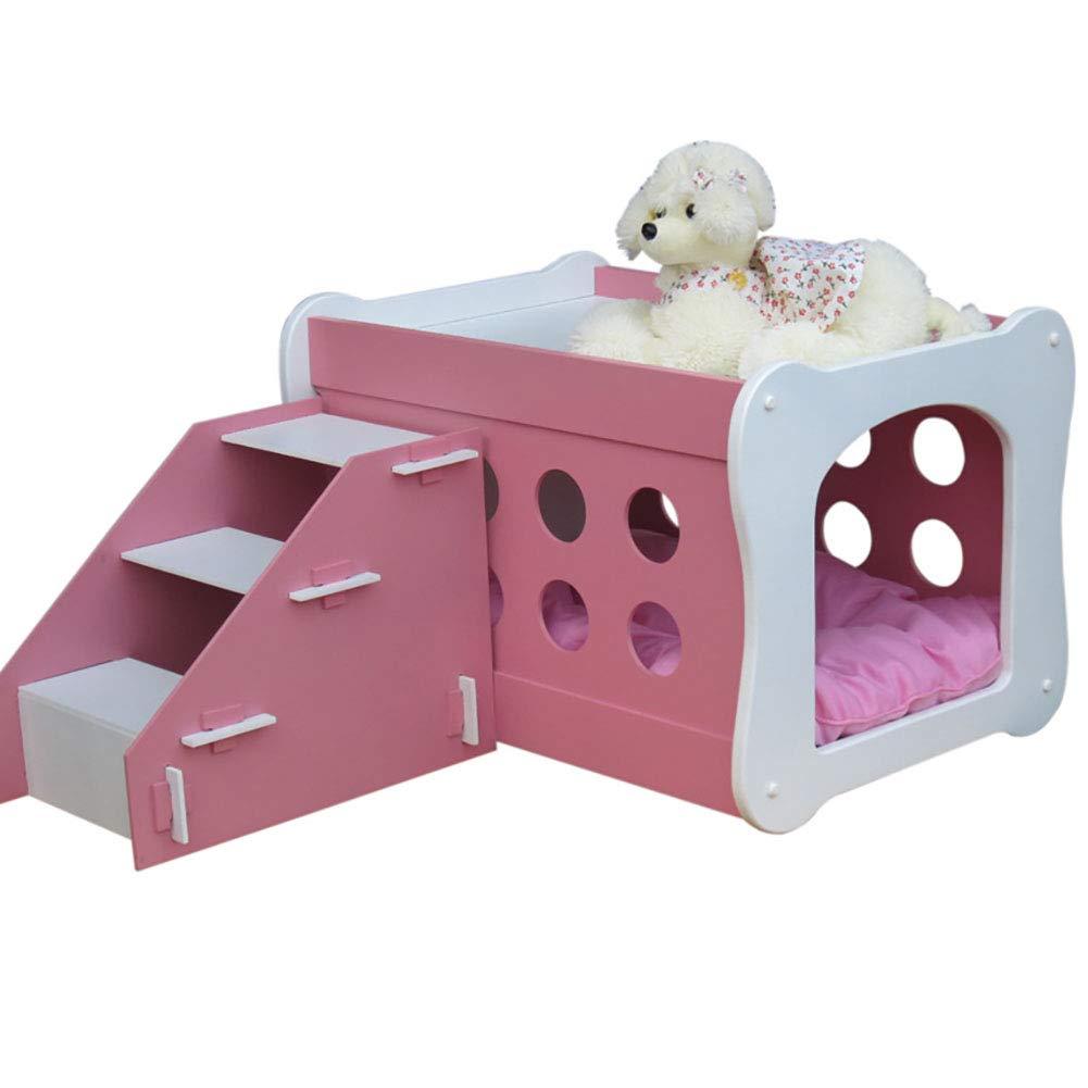 RUNWEI Villa Duplex Kennel Pet Double Room Pet Staircase Toy Pet Stairs