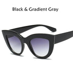 Retro Thick Frame Cat Eye Sunglasses