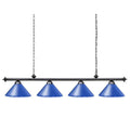 70 in. Pool Table Light, Snooker Light with 4 Metal Shades