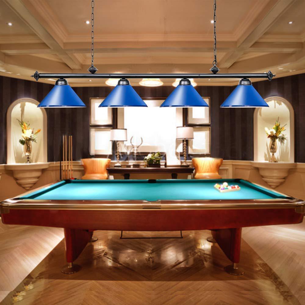 70 in. Pool Table Light, Snooker Light with 4 Metal Shades