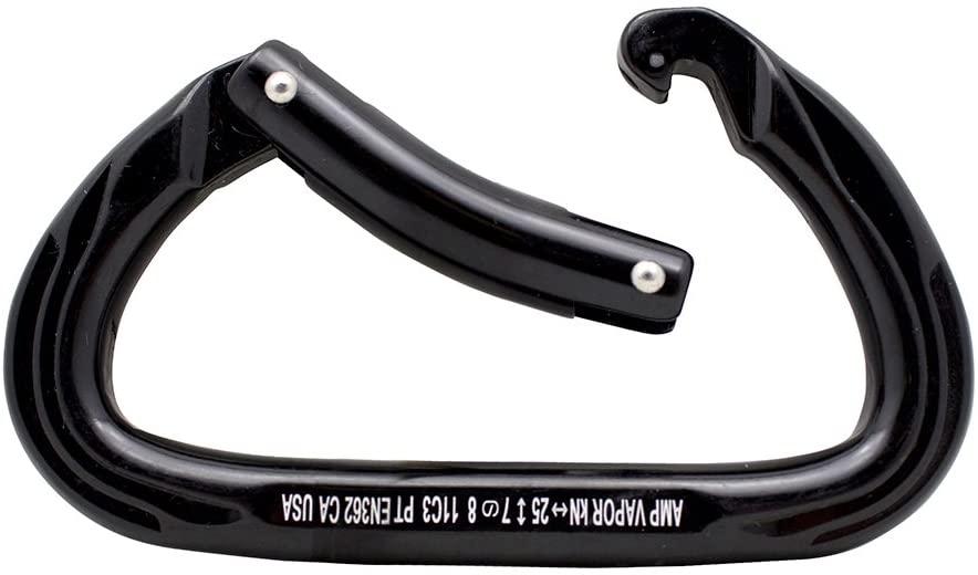 Fusion Climb Vapor Aluminum Bent Gate Modified D Carabiner 10-Pack , Black