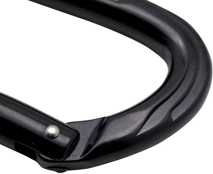 Fusion Climb Vapor Aluminum Bent Gate Modified D Carabiner 10-Pack , Black