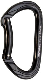 Fusion Climb Vapor Aluminum Bent Gate Modified D Carabiner 10-Pack , Black