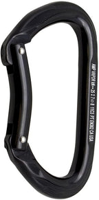 Fusion Climb Vapor Aluminum Bent Gate Modified D Carabiner 10-Pack , Black