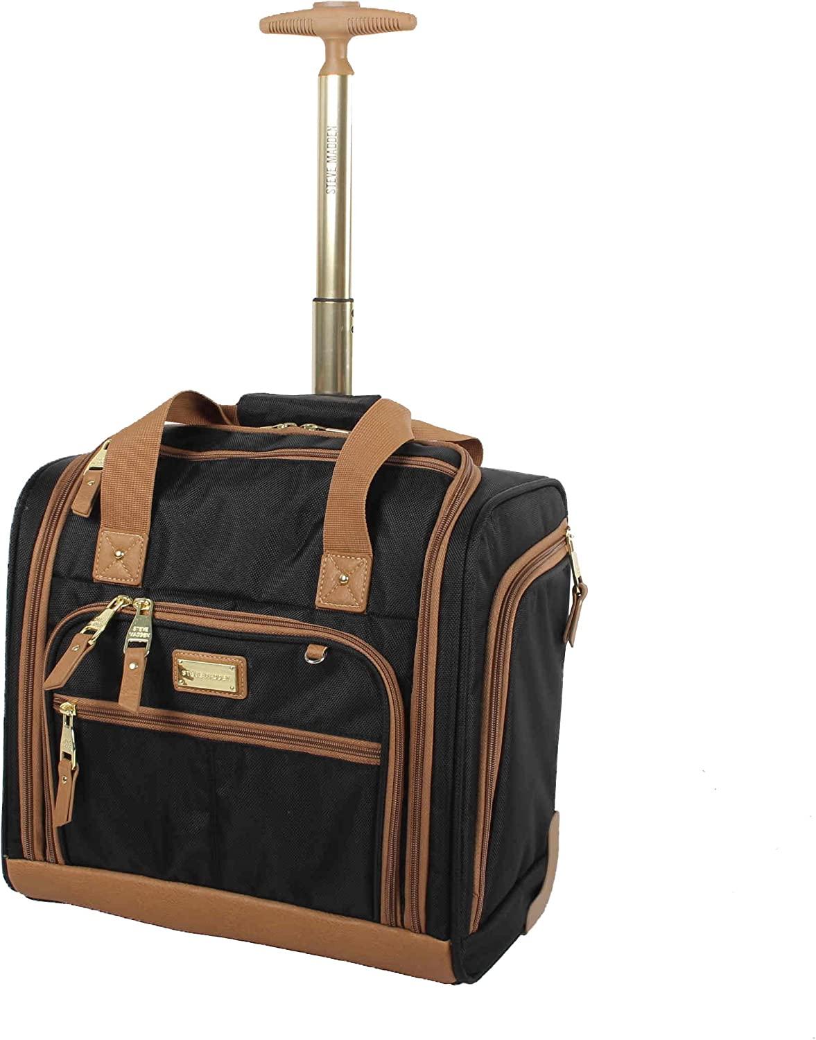 er Luggage Collection- 3 Piece Softside Expandable Lightweight Spinner Suitcases- Travel Set includes Under Seat Bag, 20-Inch Carry on &amp; 28-Inch Checked Suitcase (Harlo Black)