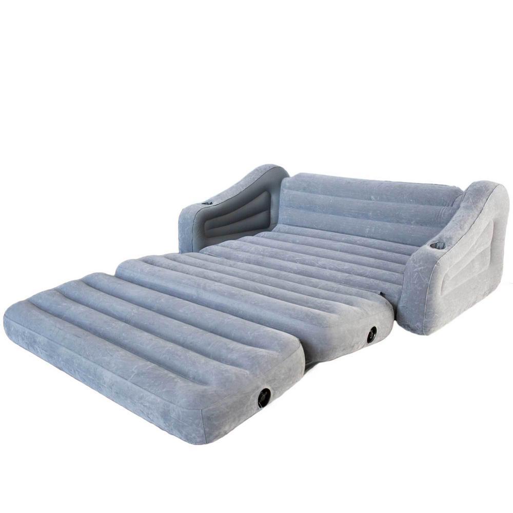 Inflatable Pull-Out Sofa Queen Air Mattress and Chair Bed Sper (2-Pack)