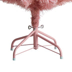 Nearly Natural 4ft. Holiday Frosted Pink Cashmere Artificial Christmas Tree with 30 Jumbo Multicolored Globe LED Lights