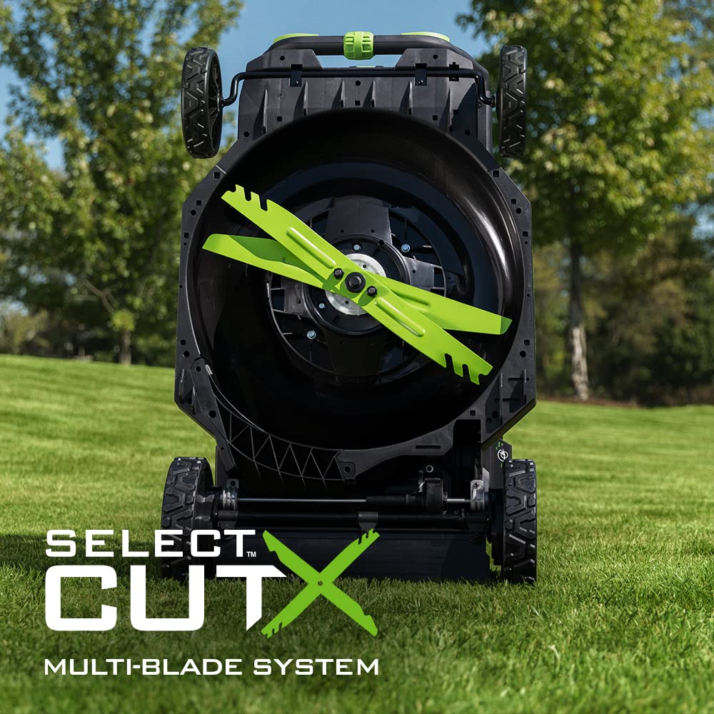 Electric Lawn Mower, Self-Propelled Cordless with Select Cut and Touch Drive, Includes 56V 7.5Ah Battery and Rapid Charger – LM2135SP
