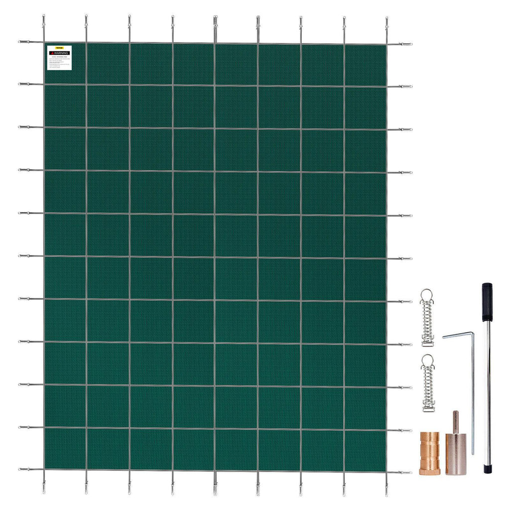 vevor swimming pool safety cover inground 18x38ft rectangle fitting16x36ft pool