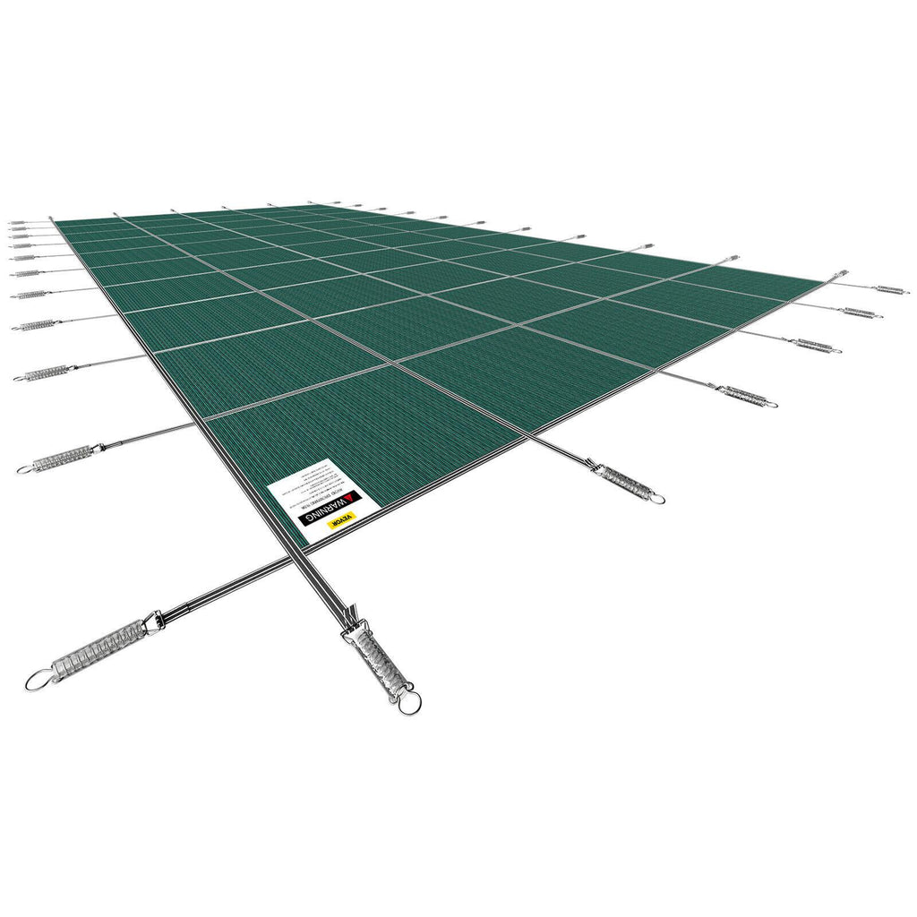 vevor swimming pool safety cover inground 18x38ft rectangle fitting16x36ft pool
