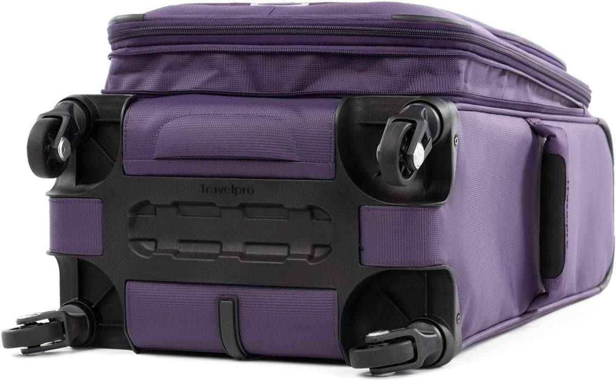 Maxlite 5 Softside Expandable Luggage with 4 Spinner Wheels, Lightweight Suitcase, Men and Women, Imperial Purple, Carry-On 21-Inch