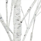 Prelit Birch Tree 96 LEDs Light Silver Twig Warm White White Branches (6 Ft) Home Festival Party Christmas Indoor and Outdoor 1 Pack