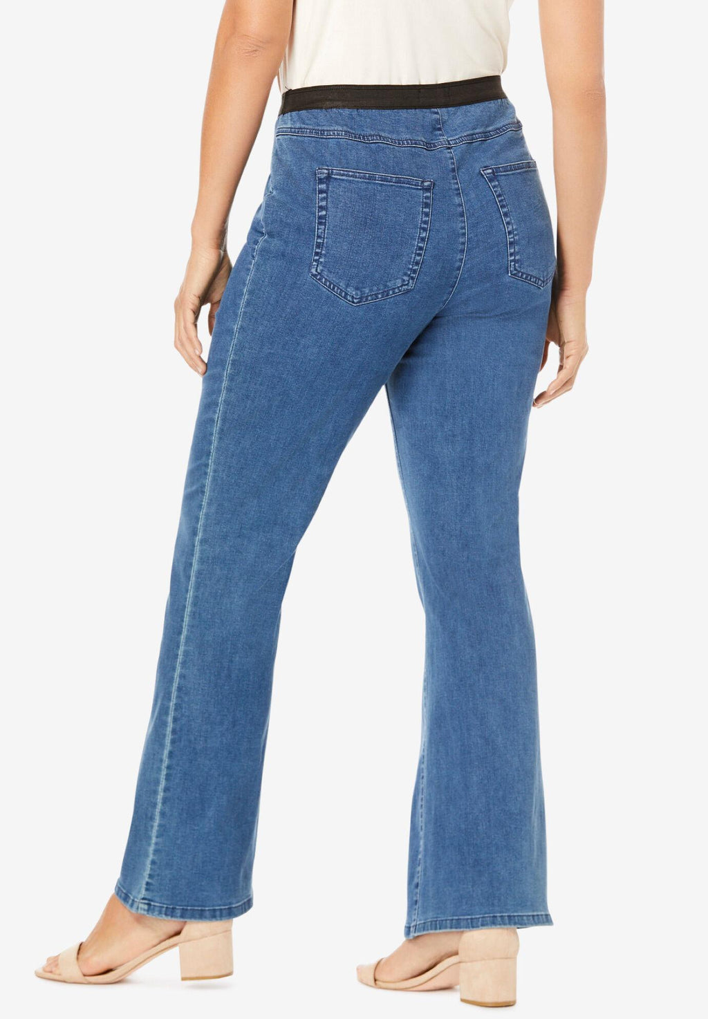 bootcut stretch denim jeggings