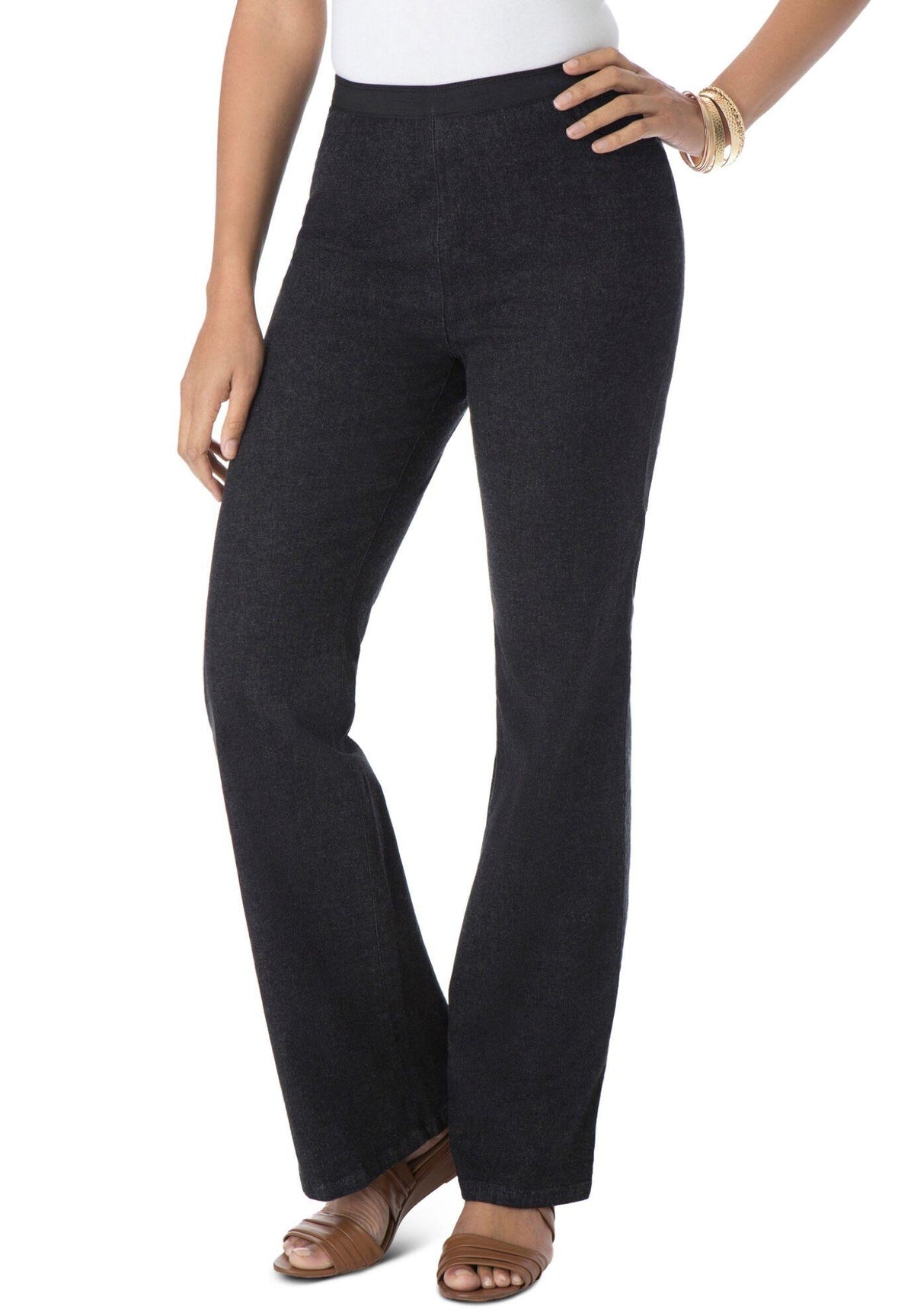 bootcut stretch denim jeggings