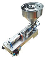 Pneumatic Paste Liquid Fill Filling Machine Piston Filler Bottle Seal Pack 10-300ml Honey Jam Lotion Filling