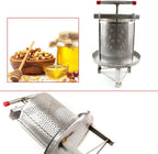 tfcfl universal household manual bee honey press presser wax machine for beekeeping agriculture vertical stripe silver (60cm/23.6'')