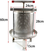 tfcfl universal household manual bee honey press presser wax machine for beekeeping agriculture vertical stripe silver (60cm/23.6'')
