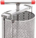 tfcfl universal household manual bee honey press presser wax machine for beekeeping agriculture vertical stripe silver (60cm/23.6'')