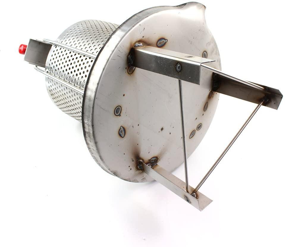 tfcfl universal household manual bee honey press presser wax machine for beekeeping agriculture vertical stripe silver (60cm/23.6'')