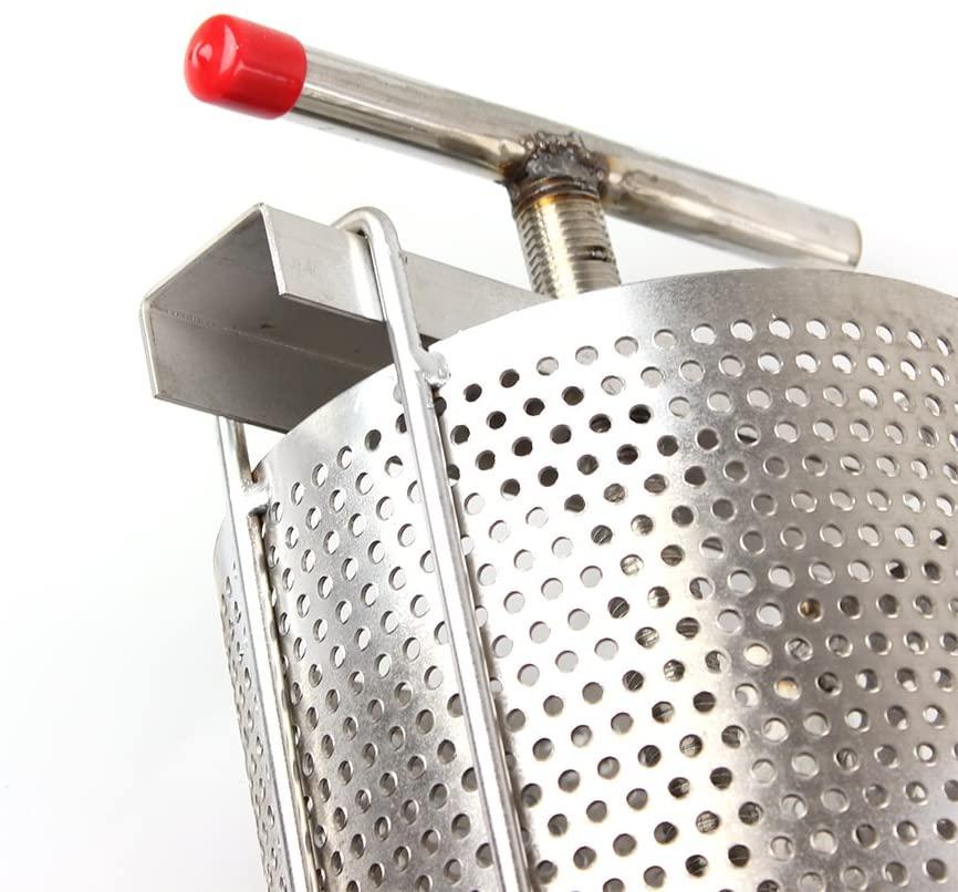 tfcfl universal household manual bee honey press presser wax machine for beekeeping agriculture vertical stripe silver (60cm/23.6'')