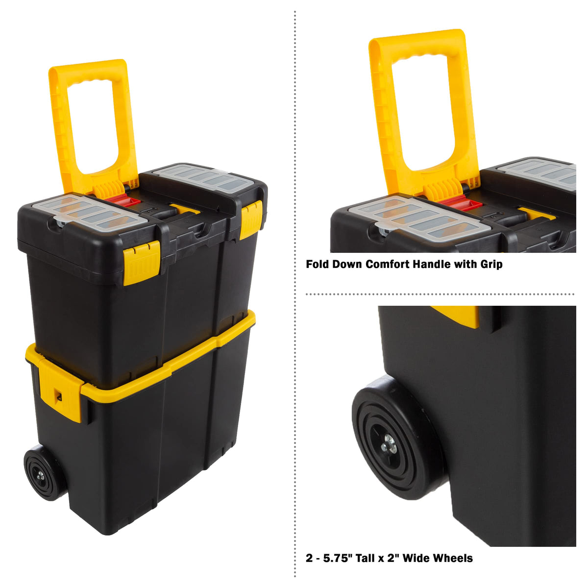 Portable Tool Box with Wheels