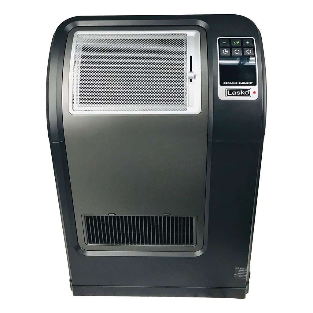 UsedLasko Digital Ceramic Portable Heater with Remote Silver/Black Space Saving  &amp; Large digital readout CC248432NRB (Renewed) (Certified)