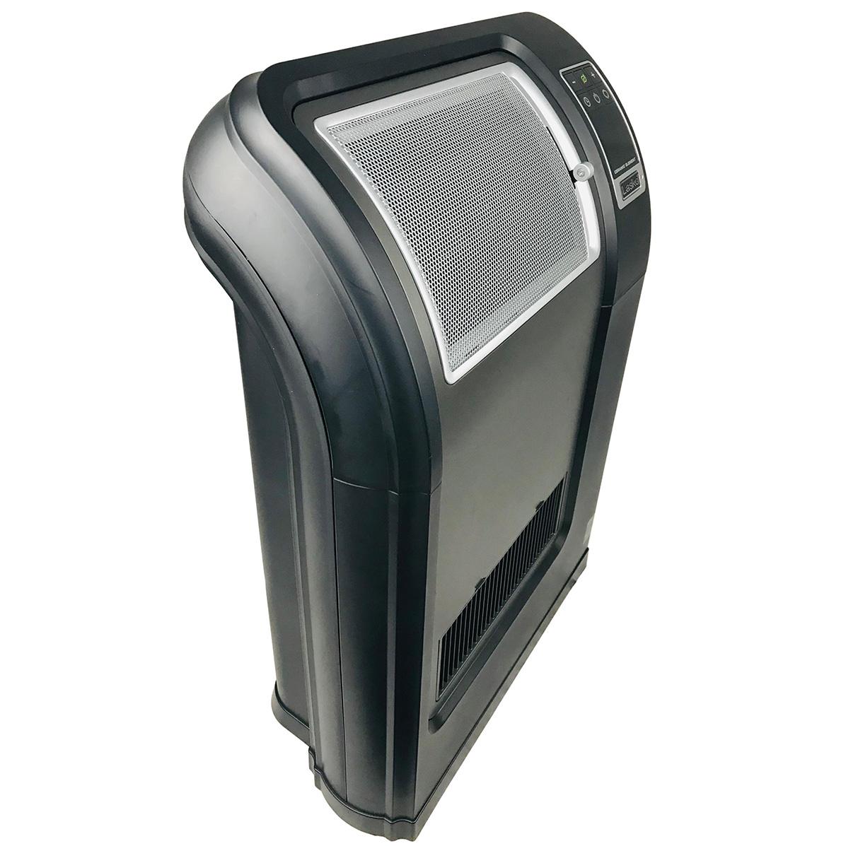 UsedLasko Digital Ceramic Portable Heater with Remote Silver/Black Space Saving  &amp; Large digital readout CC248432NRB (Renewed) (Certified)