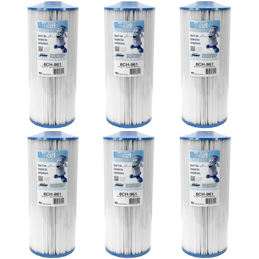 unicel 6ch961 replacement pool spa filter cartridge 60 sq ft pjw60tl (6 pack)