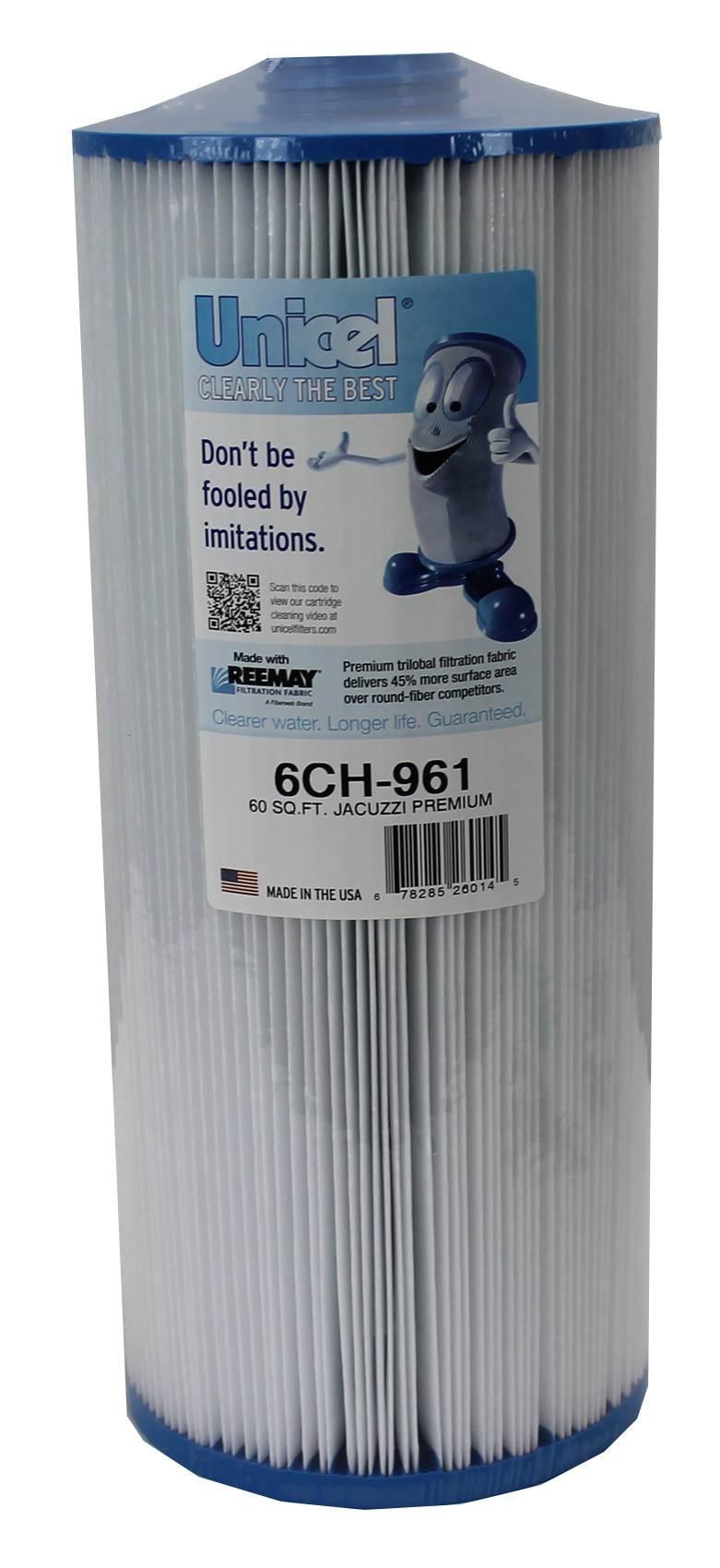 unicel 6ch961 replacement pool spa filter cartridge 60 sq ft pjw60tl (6 pack)