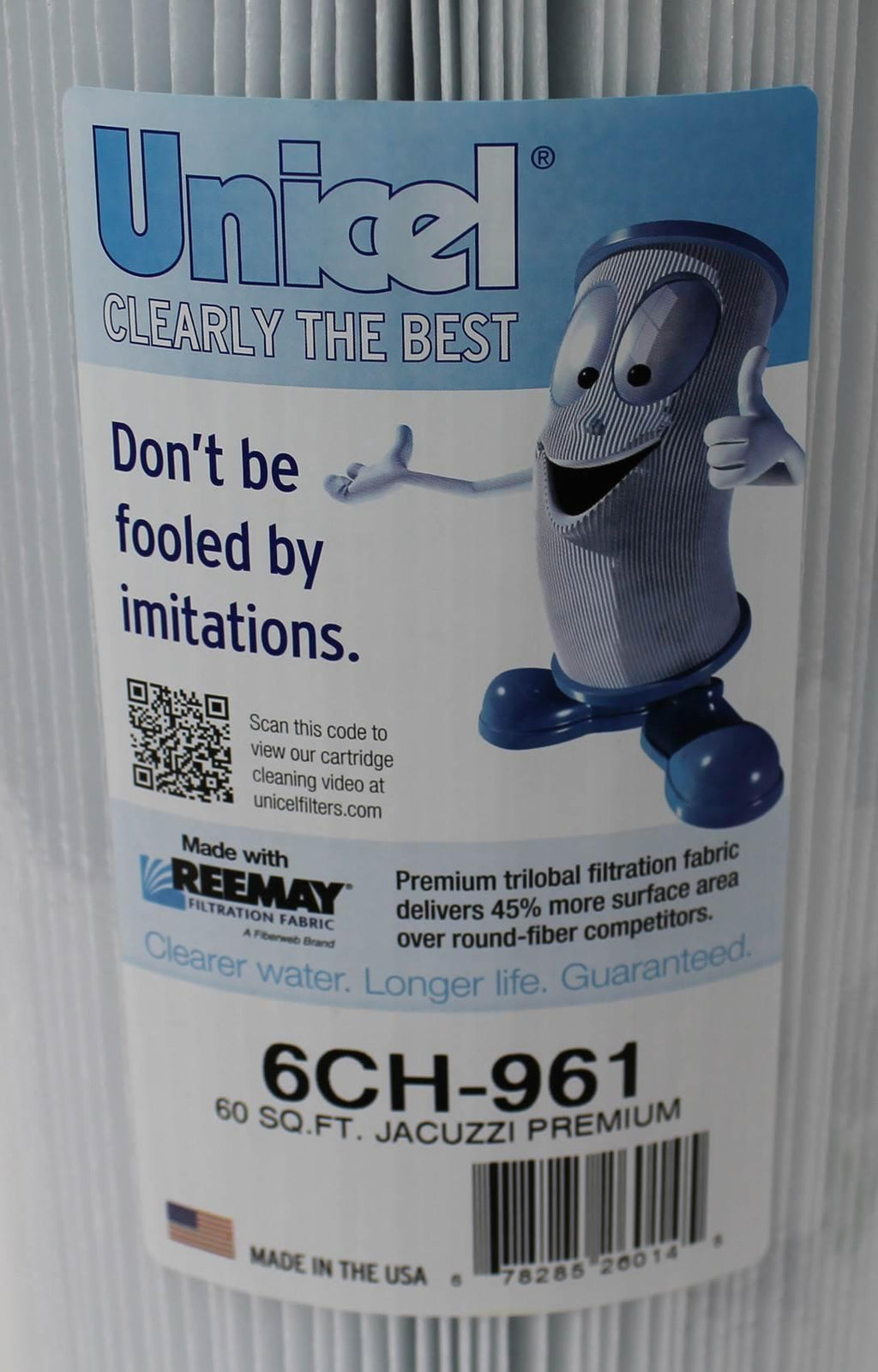 unicel 6ch961 replacement pool spa filter cartridge 60 sq ft pjw60tl (6 pack)
