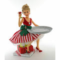 Katherine's Collection Lady On Present with Tray, has crack, detached eyelashes