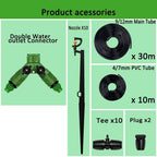 BBGS Automatic Micro Irrigation System, Plant Watering Irrigation Kit, Atomizing Nozzle Mister Dripper for Garden Flower Bed, Patio, Lawn, Greenhouse, Plants (Color : Style 3-30m)