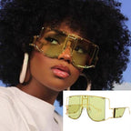 Sunglasses - Ladies Luxury Oversized Rivet Shades