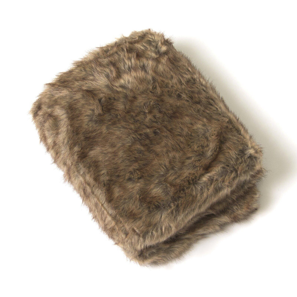 Onondaga  Faux Fur Throw, Heated: No, Technique: Woven