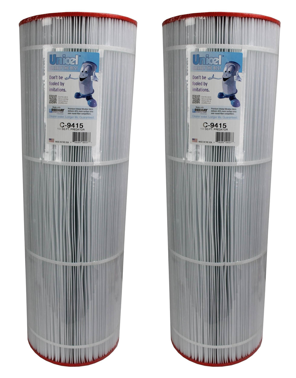 unicel c-9415 swimming pool 150 sq. ft. filter replacement cartridges (2 pack)