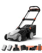 21" 40V Cordless Lawn Mower, Self-Propelled &amp; Push 2-in-1 Battery Powered Lawnmower with 2 x 8.0Ah