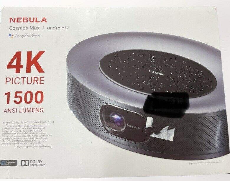 nebula cosmos max 4k projector android tv dolby home theater 3d audio