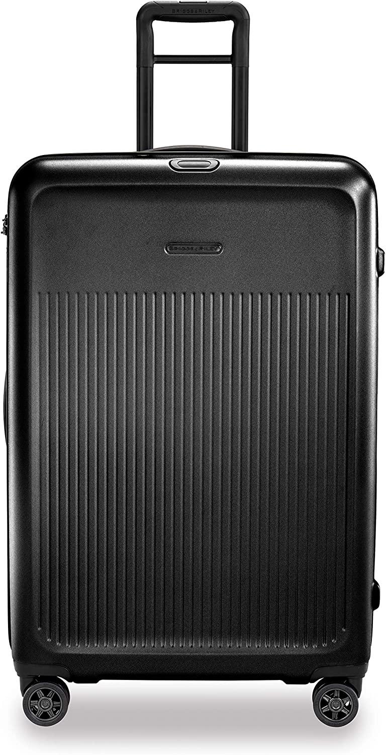 Sympatico Hardside Large Spinner Luggage, Matte Black, 30-Inch Checked