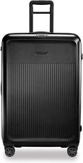 Sympatico Hardside Large Spinner Luggage, Matte Black, 30-Inch Checked