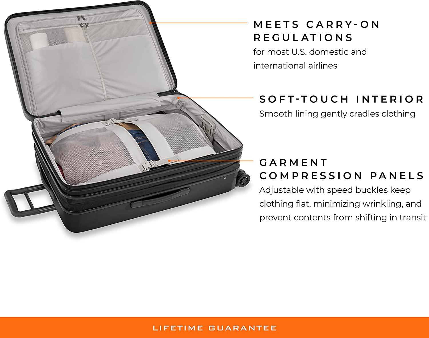 Sympatico Hardside Large Spinner Luggage, Matte Black, 30-Inch Checked
