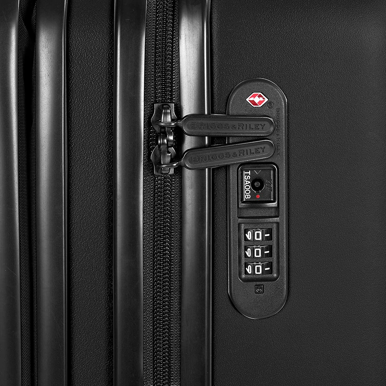 Sympatico Hardside Large Spinner Luggage, Matte Black, 30-Inch Checked