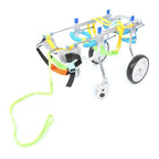 Zouminy Pet Wheelchair, 4-Wheeled Pet Hind Limb Rehabilitation Auxiliary Wheelchair for Paralyzed Handicapped Dog Cat