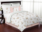 Deer Floral Full / Queen Bed Comforter Bedding Set by Sweet Jojo s