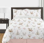 Deer Floral Full / Queen Bed Comforter Bedding Set by Sweet Jojo s