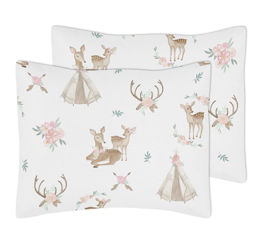 Deer Floral Full / Queen Bed Comforter Bedding Set by Sweet Jojo s